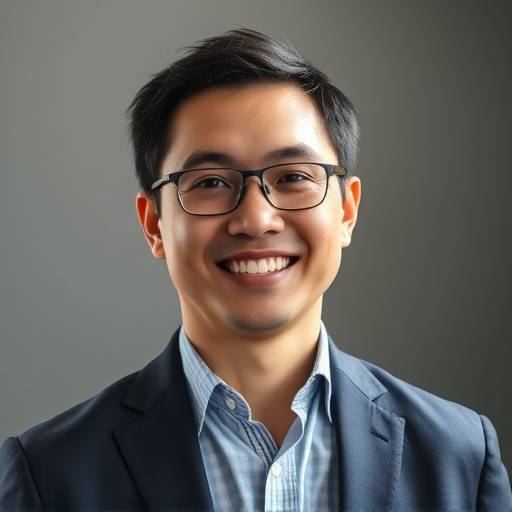 A portrait of Marcus Chen, looking pleased and professional