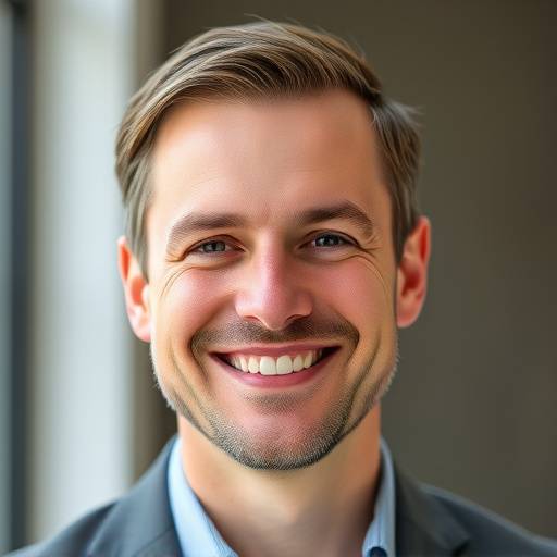Professional headshot of James O'Connell, a happy client