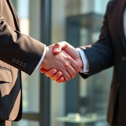 Professional shaking hands
