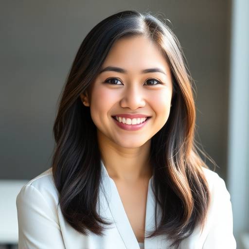 Smiling headshot of Olivia Nguyen, looking confident and successful